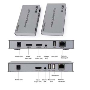 Netojen NT-5200 4K Hdmı Kvm Extender + Usb 200mt