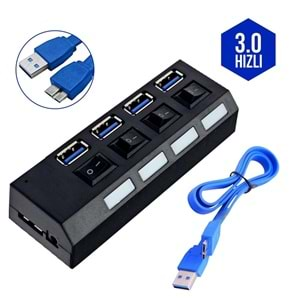 Netojen NT-122 Usb 3.0 Anahtarlı 4 Port Usb Hub