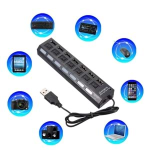 Netojen NT-147 7 Port Anahtarlı 2.0 Usb Hub