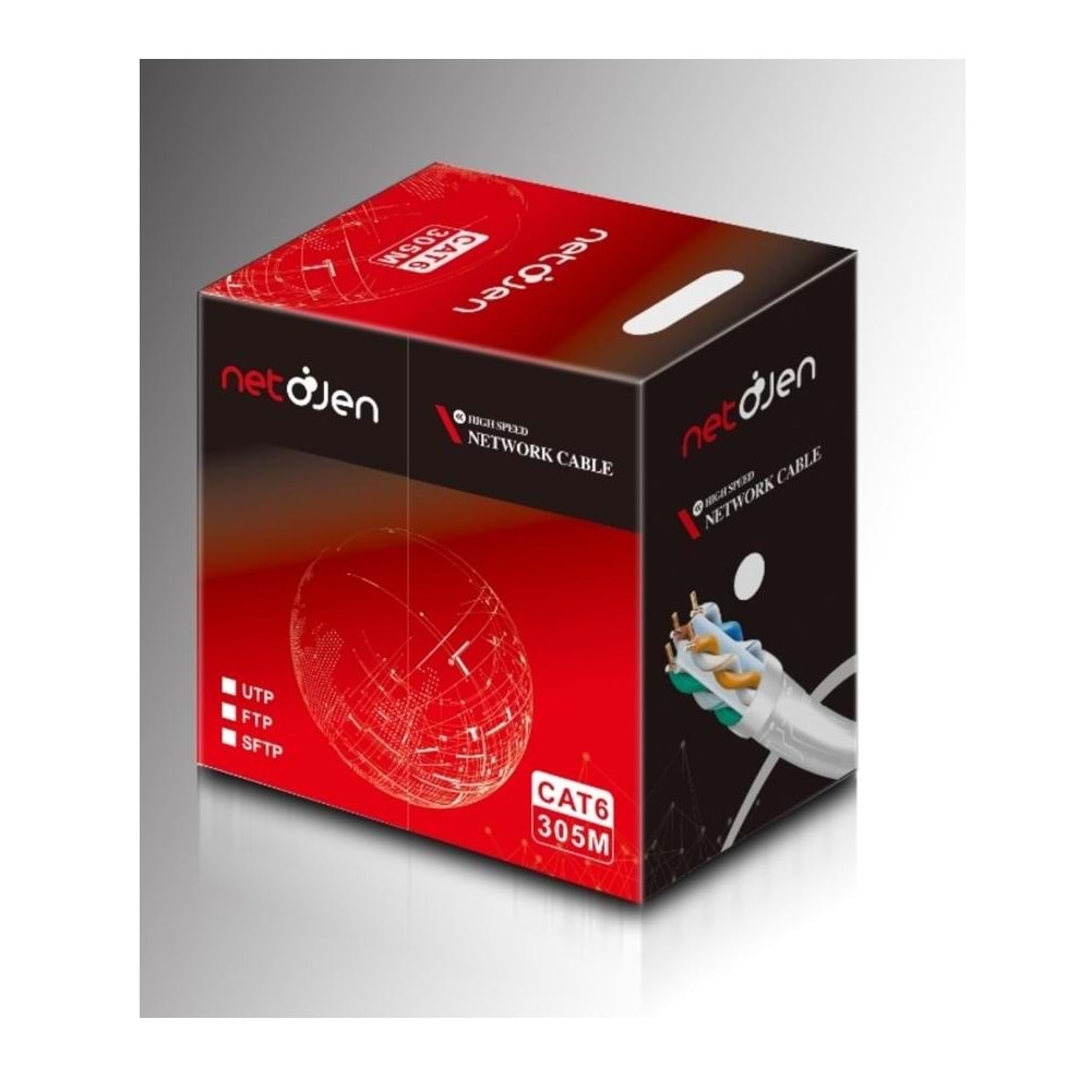 Netojen NT-151 Cat6 Kablo 23AWG 305mt (İç Mekan)