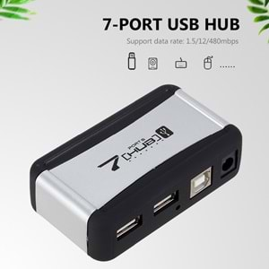 Netojen NT-177 Usb 2.0 7 Port Usb Hub Adaptörlü