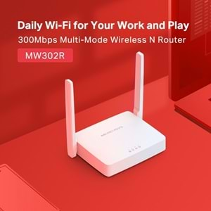 Tp-Link Mercusys Mw302R 300Mbps Kablosuz Multı Mode N Router