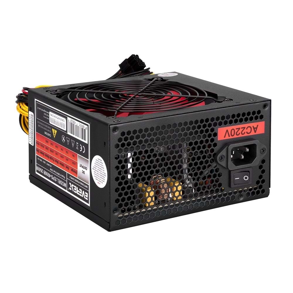 Everest Eps-4900B Peak-350W 3*Sata 6+4 Pın 12Cm Fanlı Power Supply