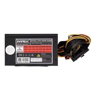 Everest Eps-4900B Peak-350W 3*Sata 6+4 Pın 12Cm Fanlı Power Supply
