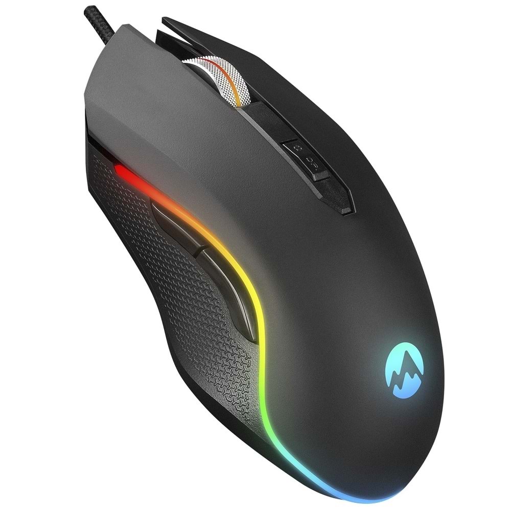 Everest SM-F09 Tıtanıo Usb Gümüs 7200Dpi Rgb Ledli Gaming Oyuncu Mouse