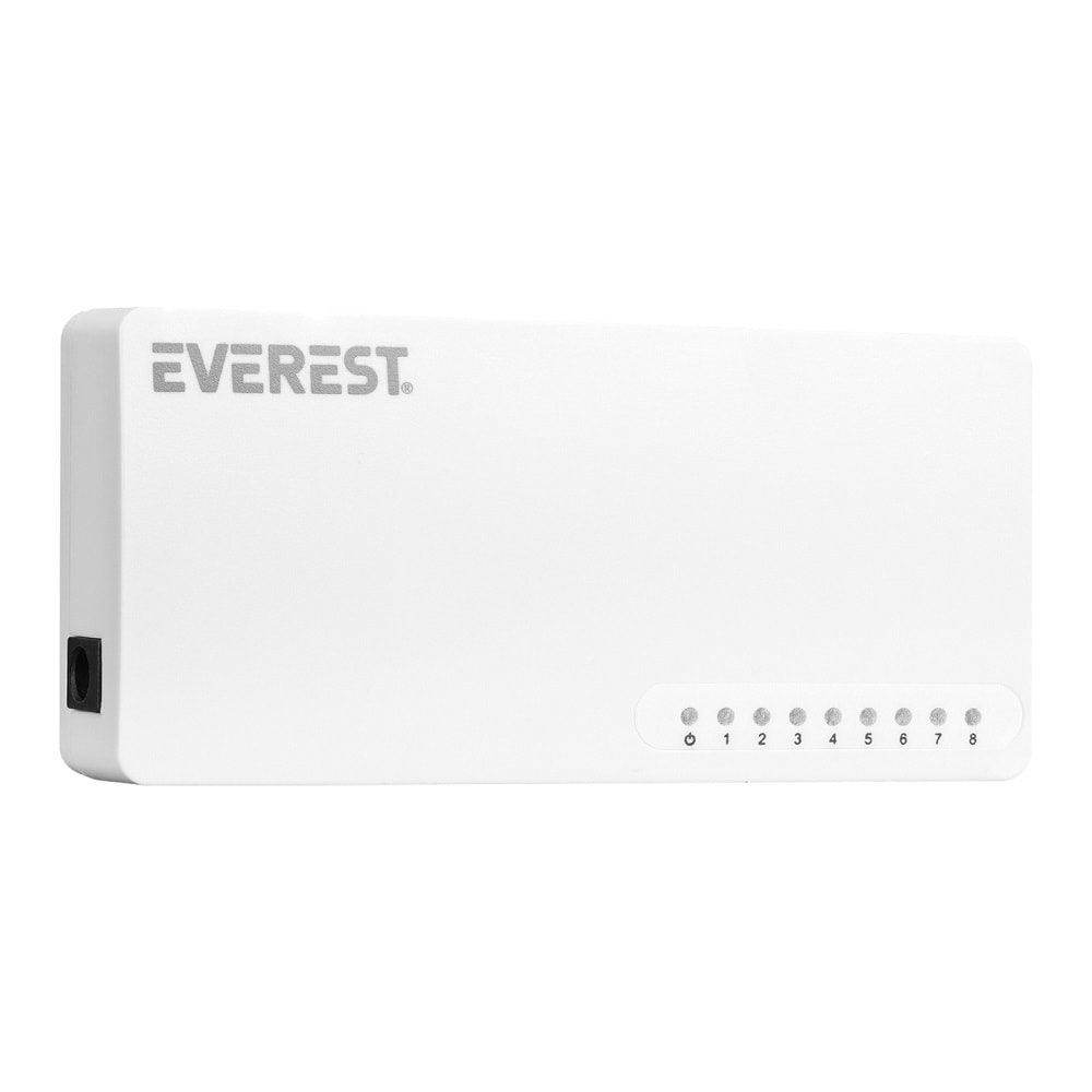 Everest EVERLINK ESF208 8 Port 10/100Mbps RTL8309 Chipset Fast Ethernet Masaüstü Switch Hub