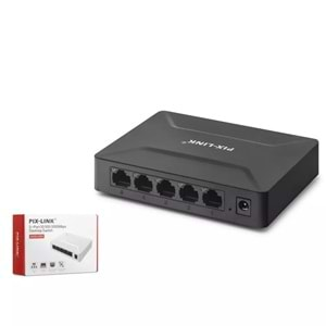 Pix-Link LV-GS05 5 port 10/100/1000 Gigabayt Switch