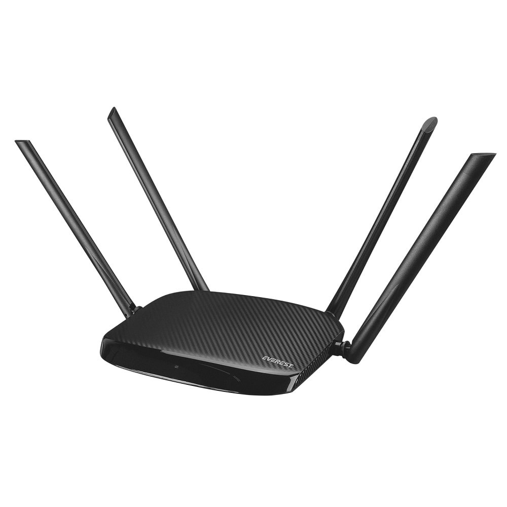 Everest EWR-AC5-V3 AC1200Mbps DualBand 4*6dBi Anten WIPS+AP+Repeater+Router