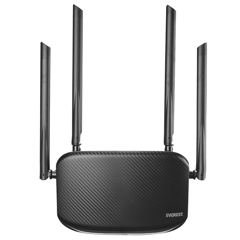 Everest EWR-AC5-V3 AC1200Mbps DualBand 4*6dBi Anten WIPS+AP+Repeater+Router
