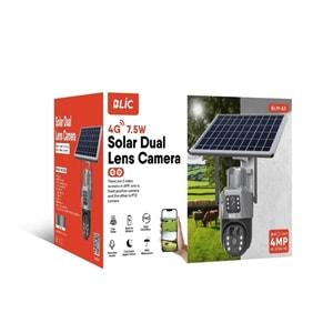 Blic BLM-63 4mp 4G Sim Kartlı +7.5W Solar + Dual Lens + Hafıza Kartlı + Güvenlik Kamerası