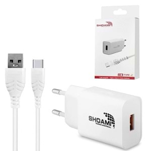 Shoami SH-21T 2.1A TYPE-C Data & Şarj USB Kablo Şarj Cihazı