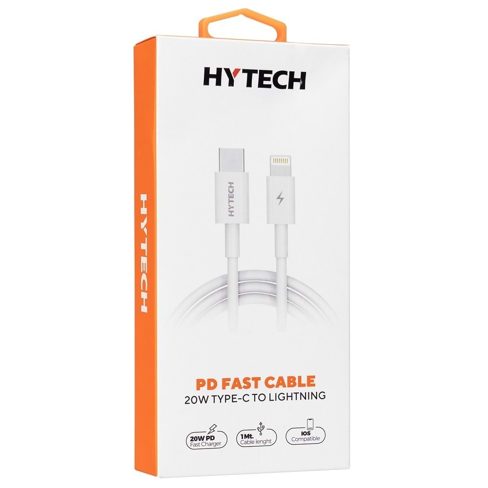 Hytech HY-XPD20 TypeC to Lightning PD Hızlı Şarj Kablosu 1mt