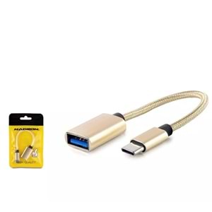 Hadron HDX1001 Type-C(M) To Usb (F) Otg Kablo