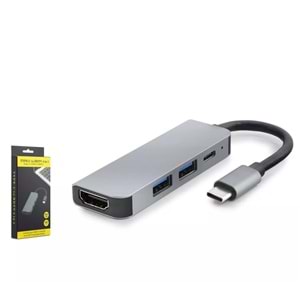 Hadron HDX7840 Type-C To Hdtv Hdmı 4K 30hz + Type-C + 2*usb3.0 4in1