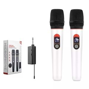 Hadron 2791 UHF Kablosuz Mikrofon 6.5mm çaplı (Beyaz)