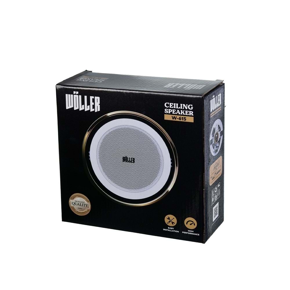 Wöller W-615 16 cm Hat Trafolu Tavan Hoparlo¨ru¨ / 15 Watt Maximum