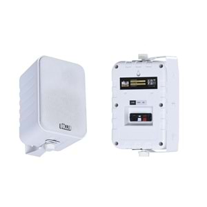 Wöller W-4100T Beyaz 4” Hat Trafolu Duvar Hoparlörü / 100 Watt Max. / 8 Ohm / 210*135*113 mm
