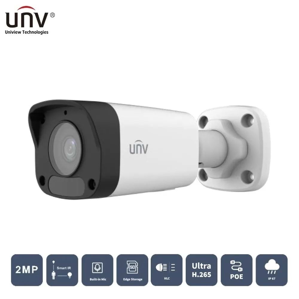 Unv Ipc2122Lb-Asf28-A2Mp Ip 2.8Mm Sesli Sd Kart Destekli