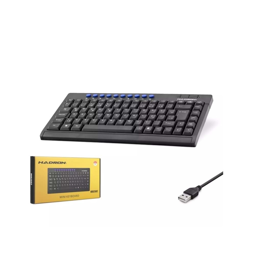 Hadron HDX2602 Kablolu Multimedia Mini Klavye