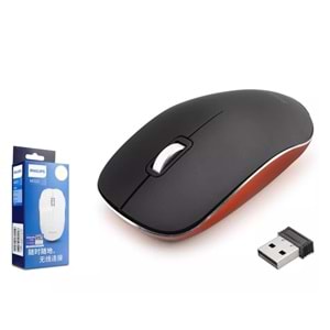 Philips Spk7323Hs Wireless Mouse Sessiz Siyah/Kırmızı