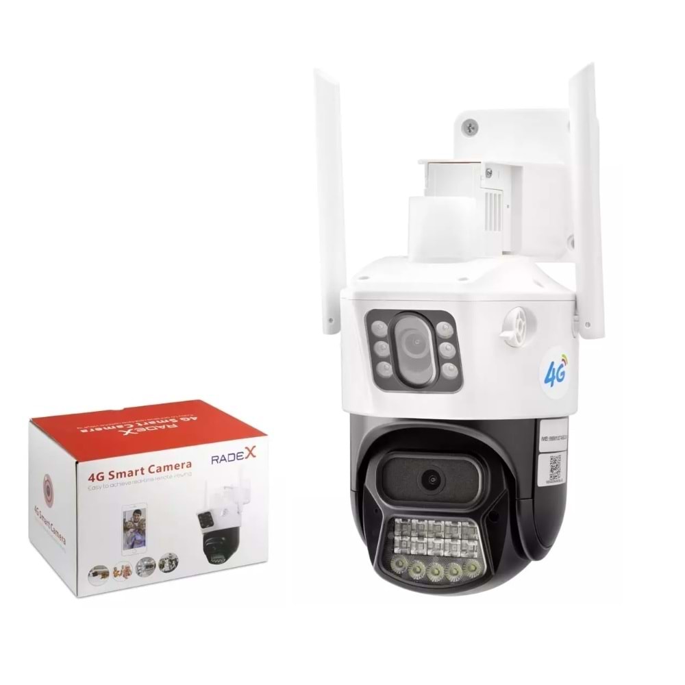 Radex Rx-394G Speed Dome Kamera 4G 2*3Mp Lens Beyaz