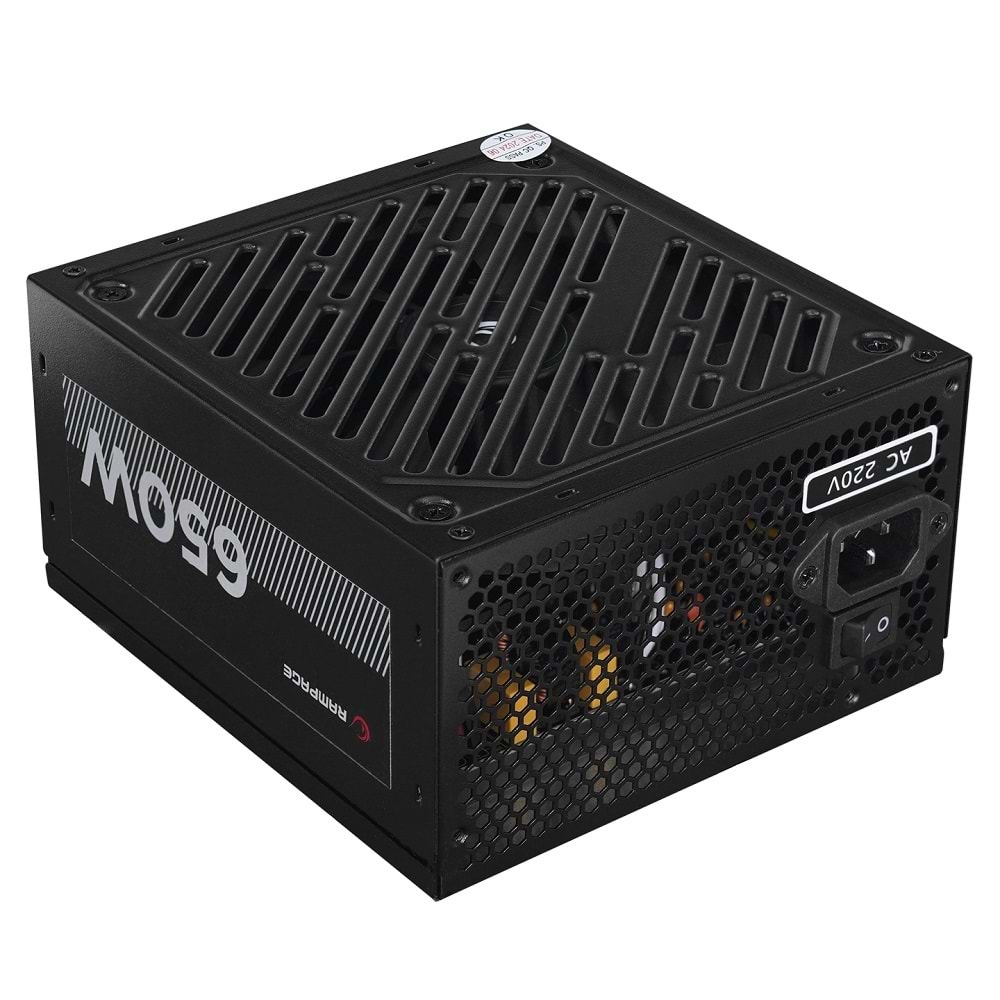 Rampage RMP-650-80PB 650W 14cm Siyah Fan 80 Plus Bronze Aktif PFC Power Supply