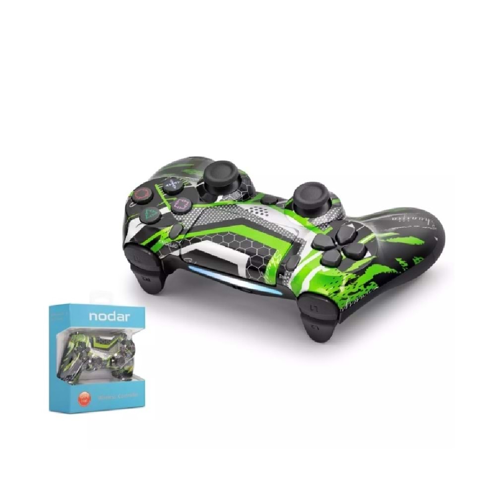 Nodar Nd400ak Ps4 Kablosuz Gamepad Gökkuşağı Yeşil Siyah