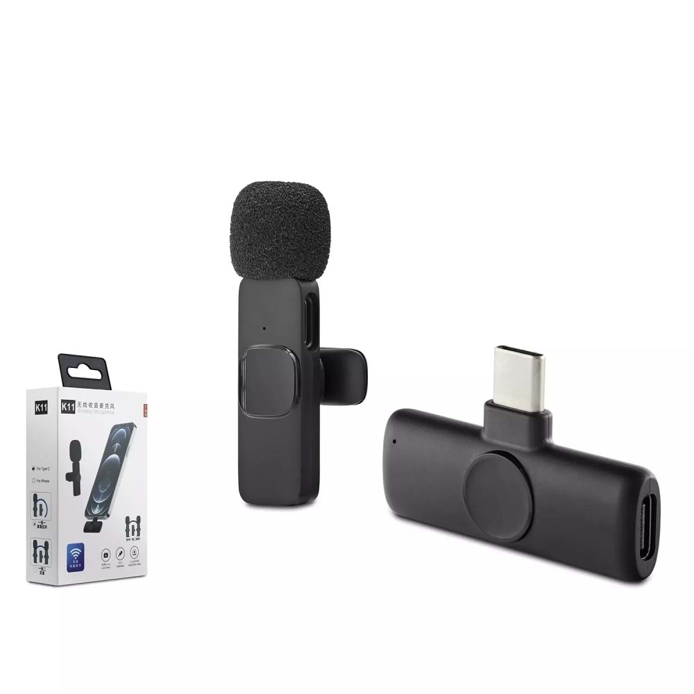 Hadron Hdx2785 Kablosuz Mikrofon Type-C Siyah