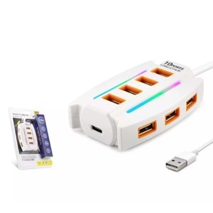 Hadron Hdx7037 Usb Hub 2.0 10*Usb 1.2M Beyaz