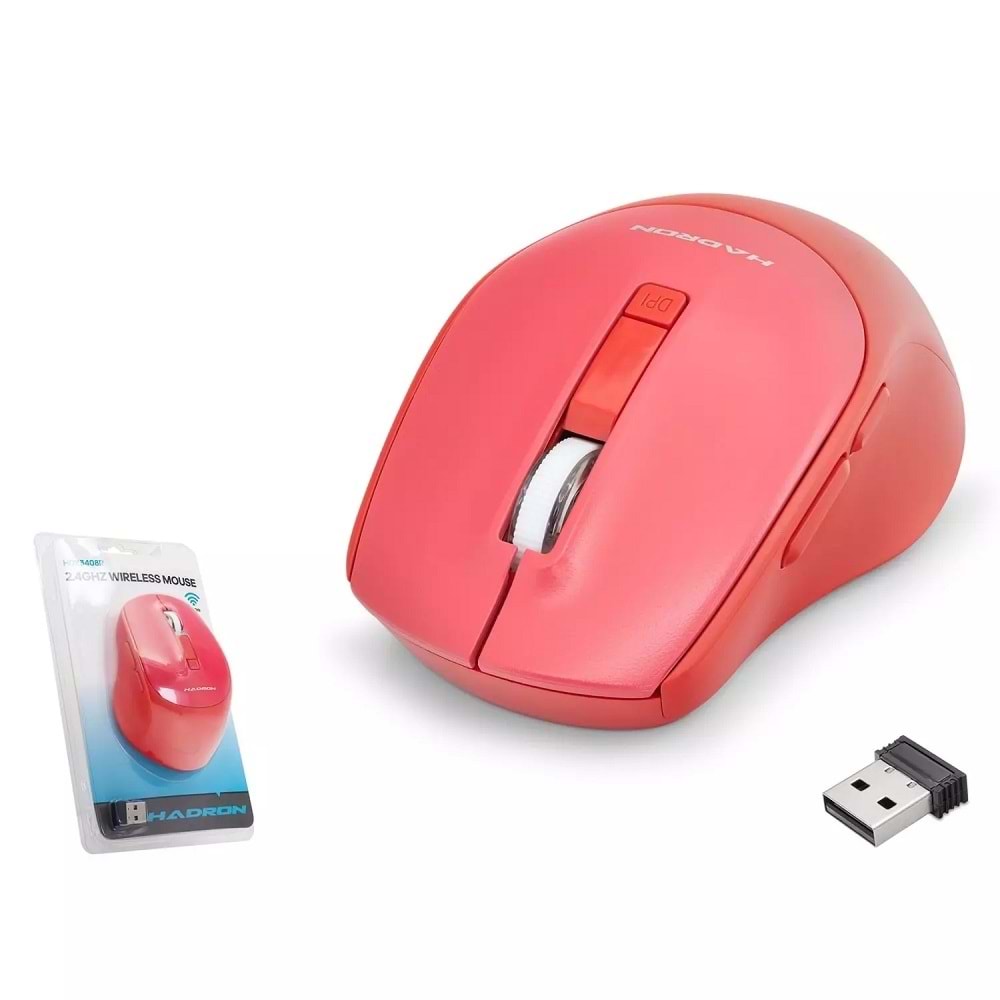 Hadron HDX3408R Kablosuz Mouse Kırmızı