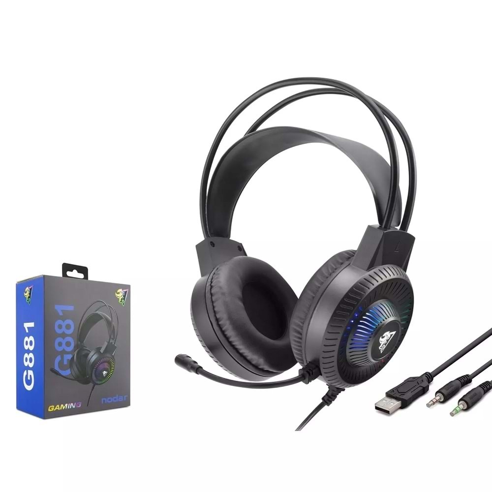 Hadron G881 Gaming Kulaklık 2*3.5Mm + Usb Siyah