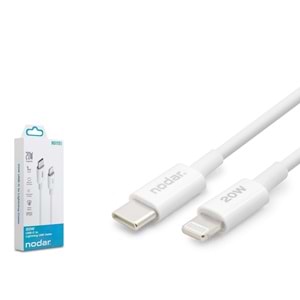 Nodar Nd1151 Type-C - Lightning Kablo Beyaz