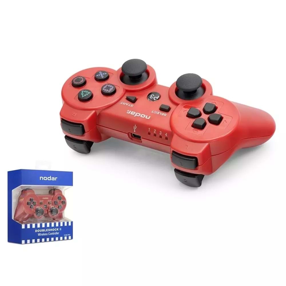 Nodar Nd600b Ps3 Kablosuz Gamepad Kırmızı
