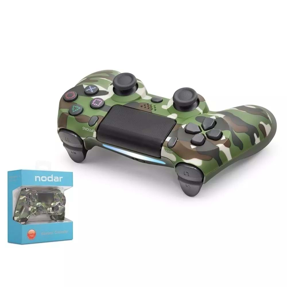 Nodar Nd400L Ps4 Kablosuz Gamepad Yeşil Kamuflaj
