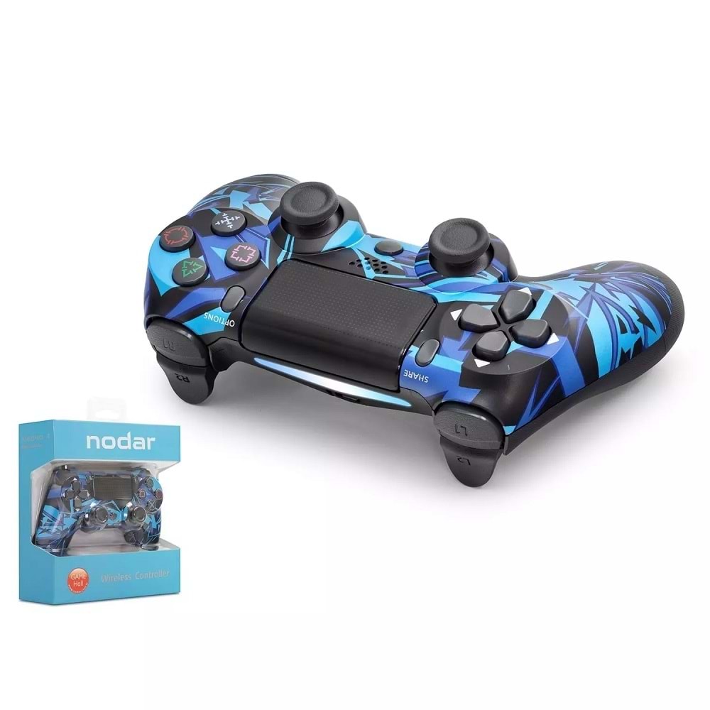 Nodar Nd400ab Ps4 Kablosuz Gamepad Mavi Siyah