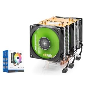Nodar Nd2603 Kule Tipi RGB İşlemci Fanı - 3 Fanlı 4 Bakırlı