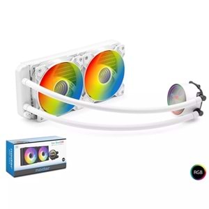 Nodar Nd2504 Beyaz Sıvı Soğutma 2 Fan 240 Argb 24Cm