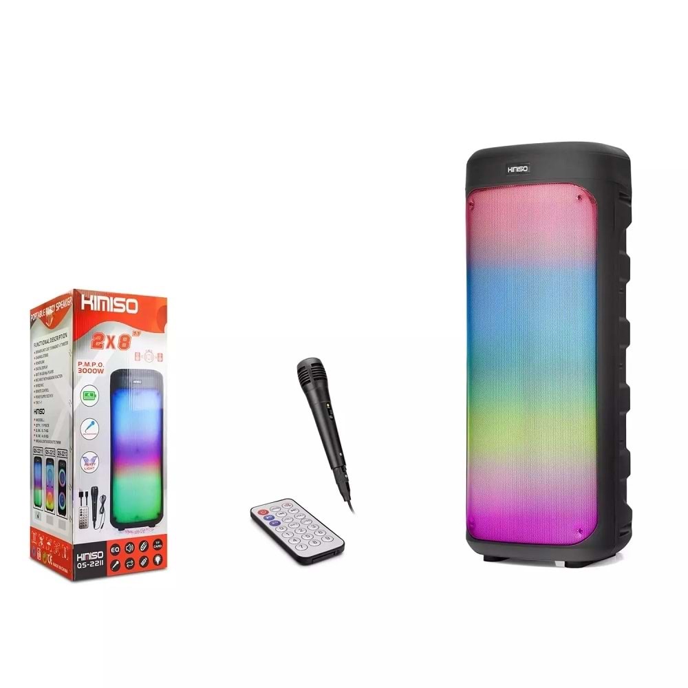 Kimiso Qs2211 Bluetooth Speaker 270*258*730Mm Siyah