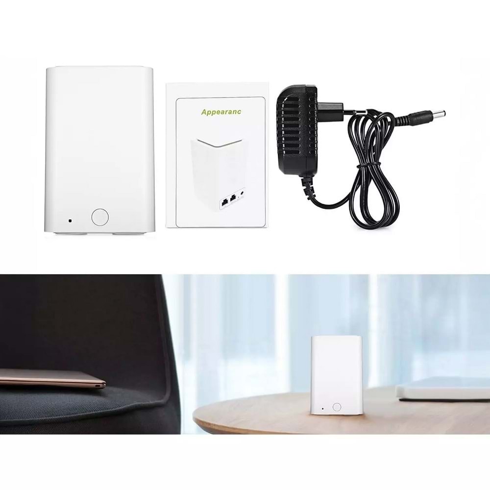 Pix-Link LV-WR11 300Mbps Dahili Antenli Masaüstü WiFi Sinyal Güçlendirici Beyaz