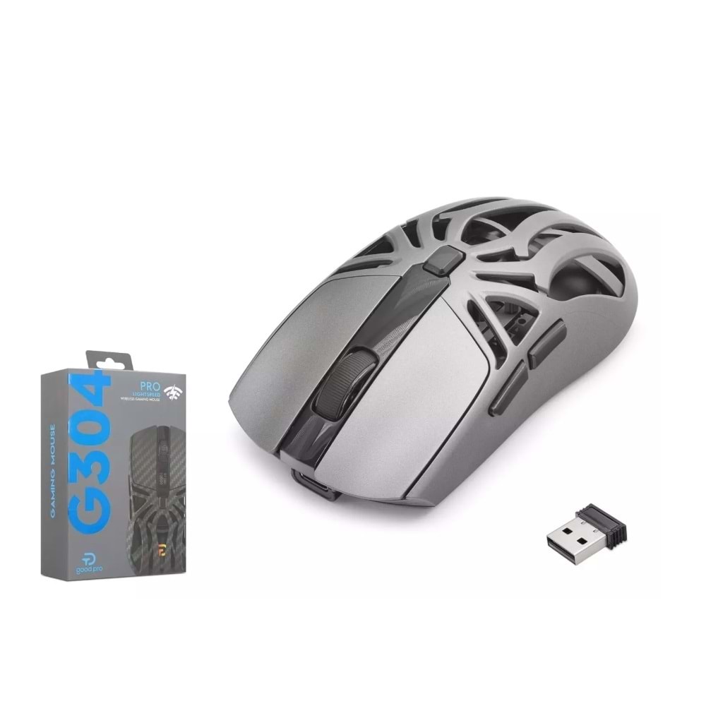 Hadron G304G Gaming Hafif Mouse TRI Mod 10000 DPI - Gri