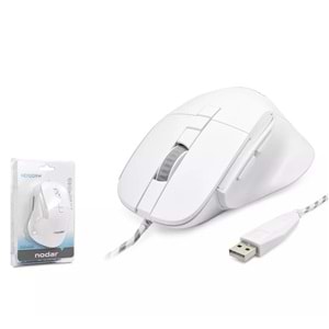 Nodar ND1209W Gaming Mouse 3600 DPI - Beyaz