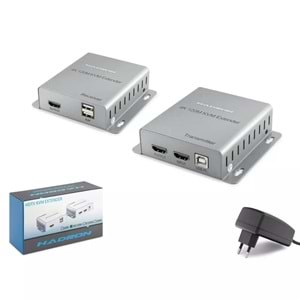 Hadron HDX1363 Hdmı Kvm Extender 4K Loop-Out 120mt - Gümüş