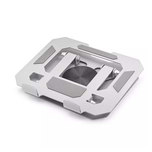 Hadron HDX8022 360° Döner Katlanır Ayarlanabilir Masaüstü Tablet ve Telefon Standı Metal - Gümüş