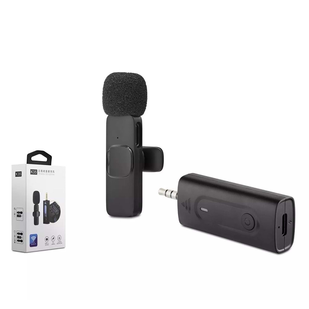 Hadron HDX2787 3.5 mm Kablosuz Mikrofon - Siyah