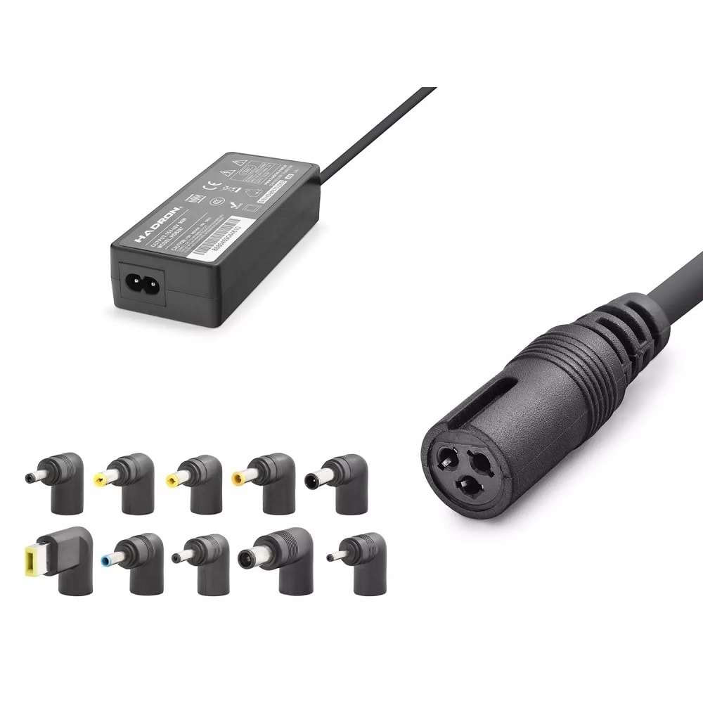 Hadron HD8887 Universal Laptop Adaptörü 90W 19.5V 4.62A 10 Uçlu