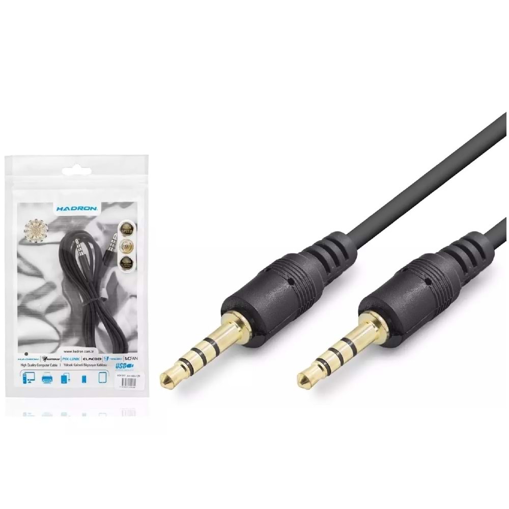 Hadron HDX1013 3.5 mm TRRS AUX Kablosu 1.20mt