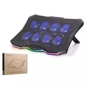 Hadron DCXAA3 Laptop Soğutucu 8x Fan RGB 13–17.3