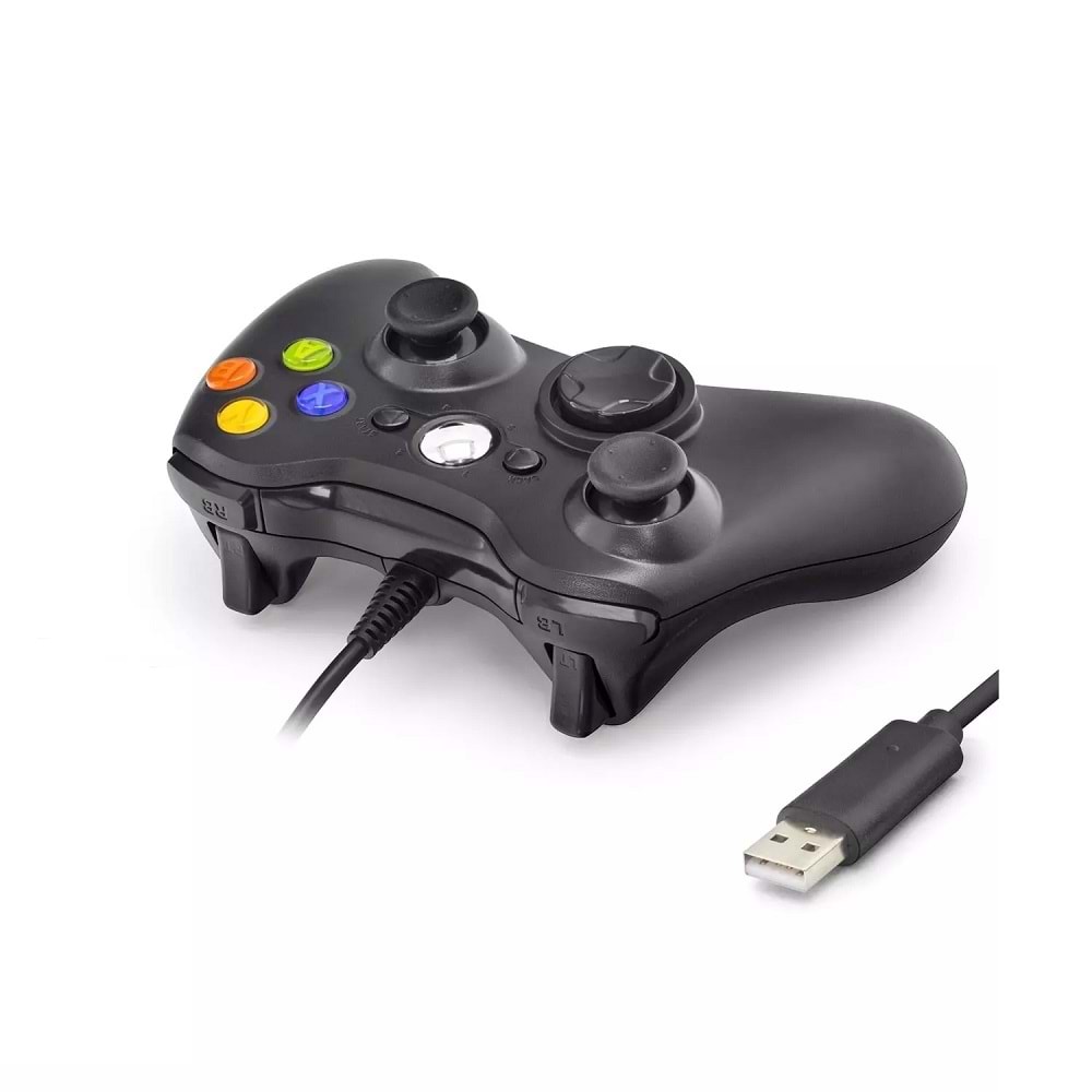 Nodar ND506B PC Xbox 360 Uyumlu Kablolu GamePad Oyun Kolu - Siyah
