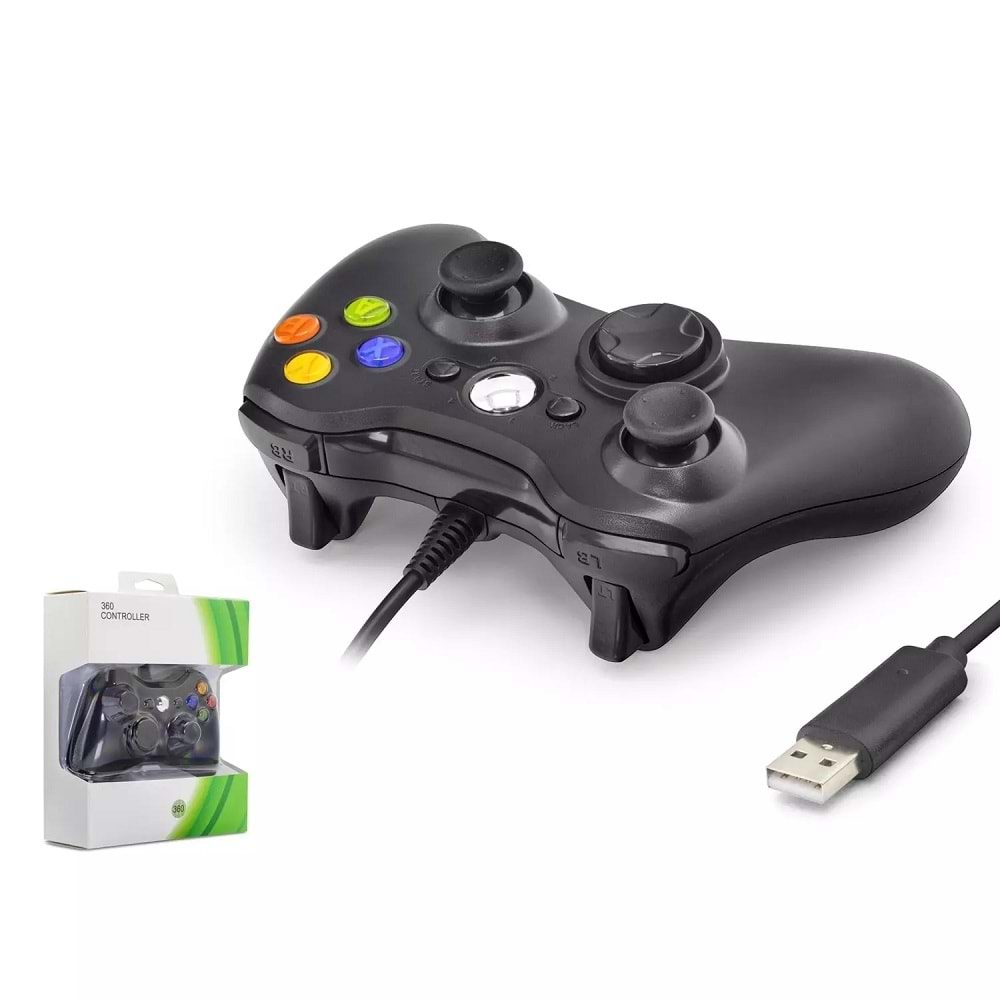 Nodar ND506B PC Xbox 360 Uyumlu Kablolu GamePad Oyun Kolu - Siyah