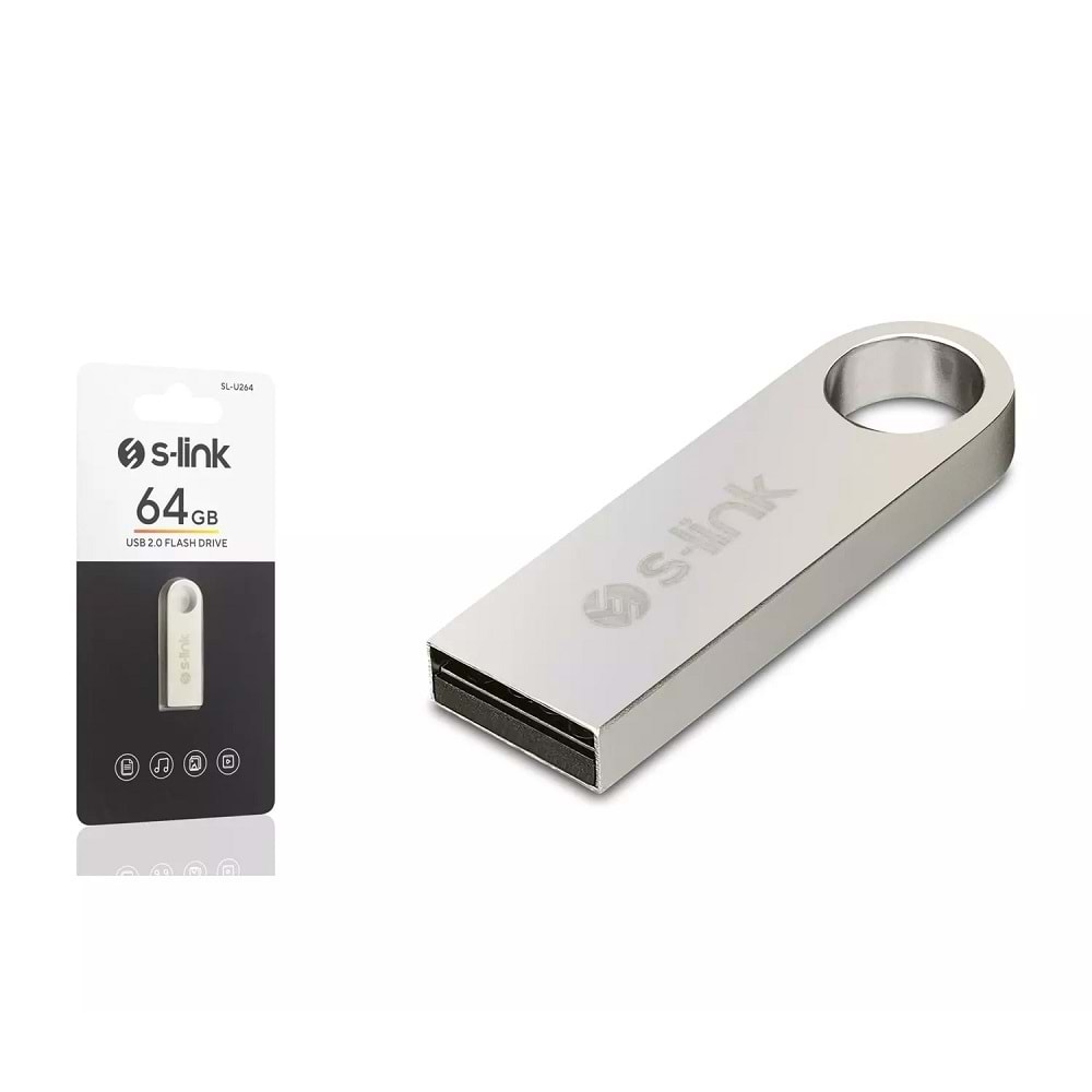 S-Link SL-U264 Usb Flash Bellek 64 GB Usb 2.0 Metal Gövde